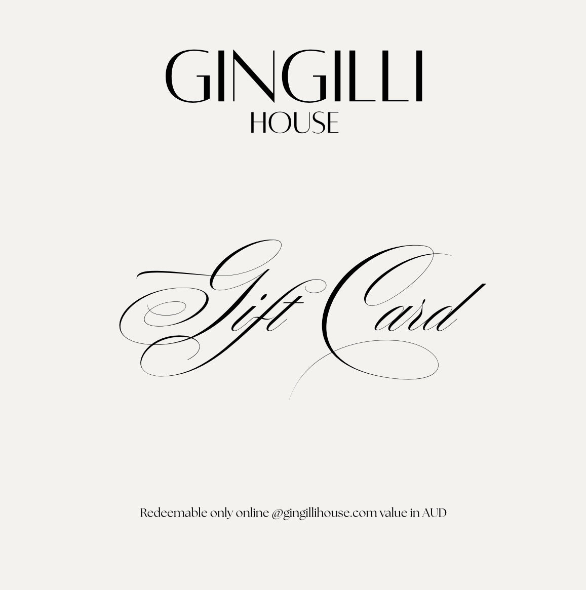 Gingilli House Gift Card