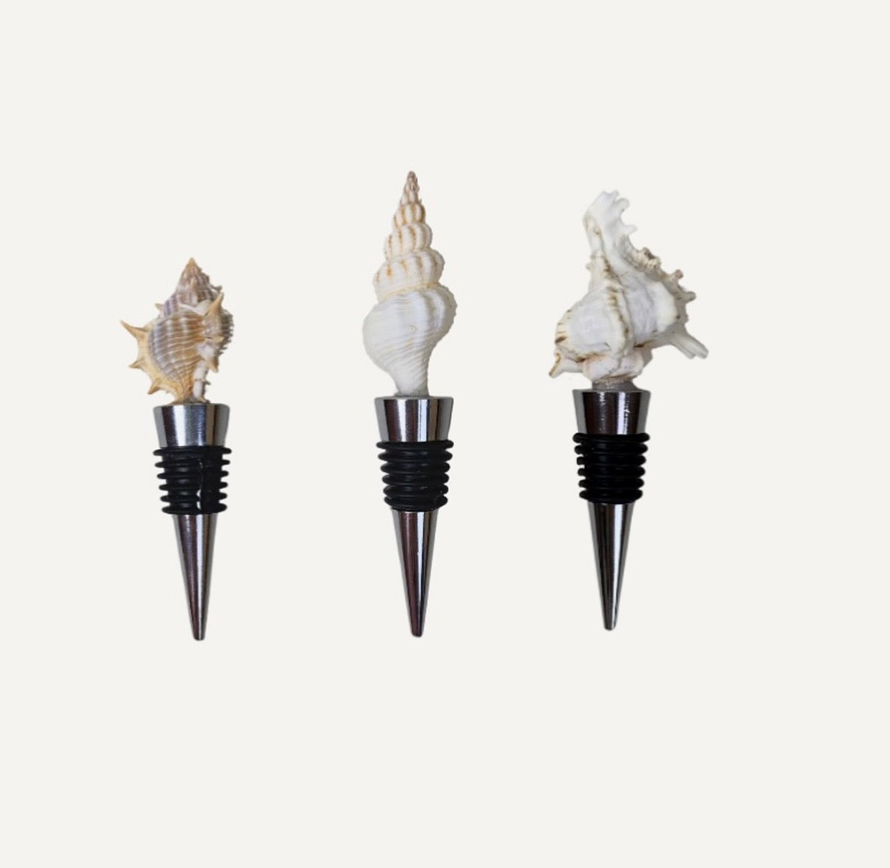 Conch Wine Stoppers Set