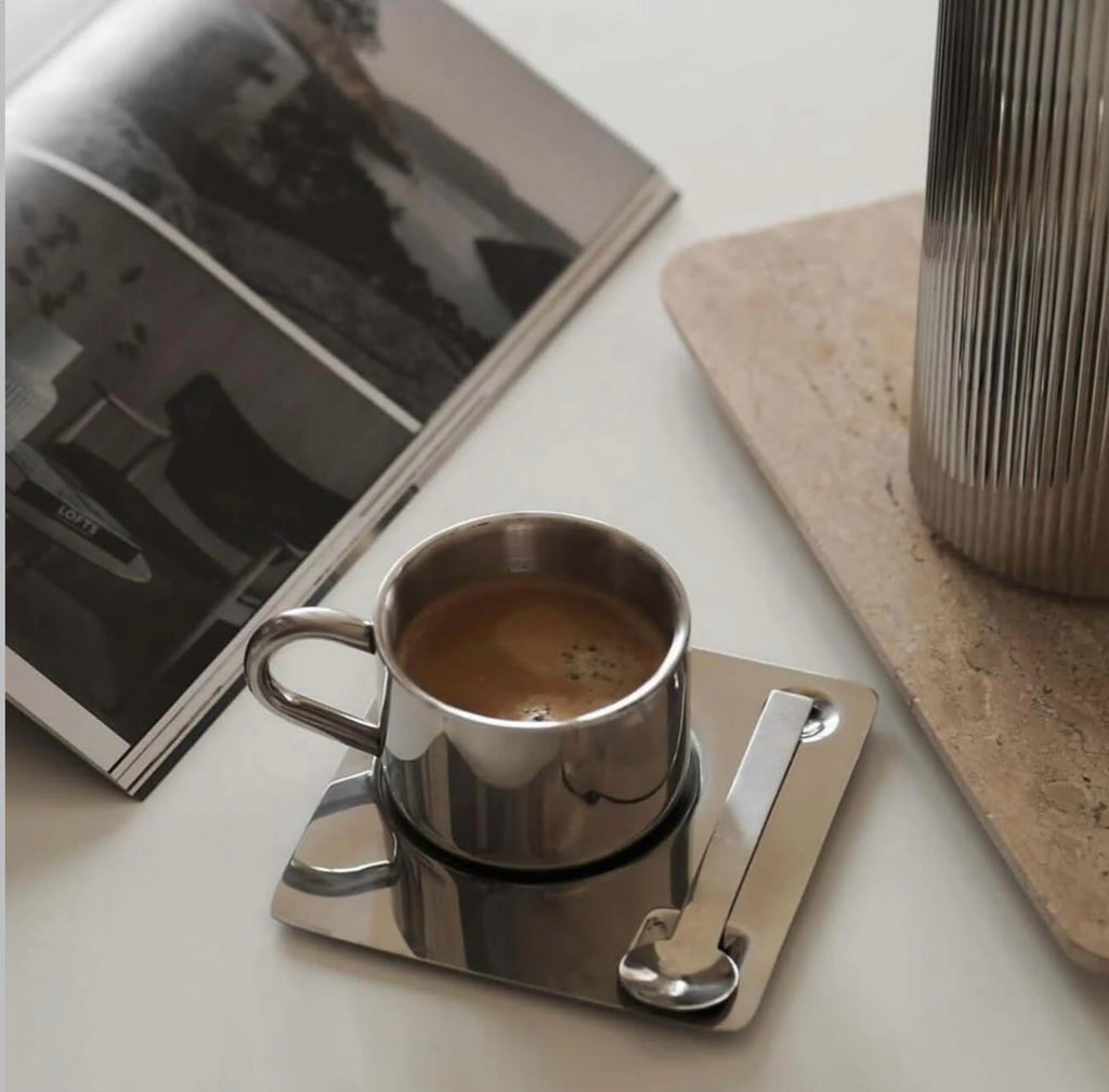 Acciaio steel espresso cup